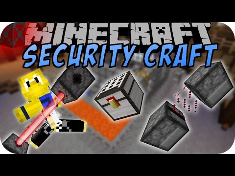 Minecraft SECURITY CRAFT (ALARM, LASER, PANZERGLAS)