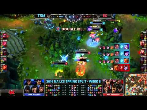 Wildturtle + Xpecial Highlights | TSM vs EG W8D2 - 2014 NA LCS