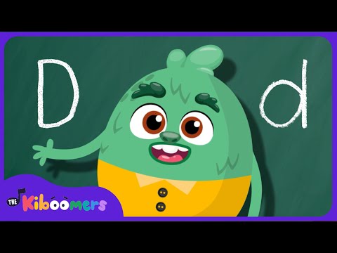 Letter D Song - THE KIBOOMERS Preschool Phonics Sounds - Uppercase & Lowercase Letters
