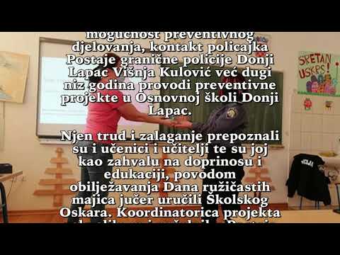 Kontakt policajki iz Donjeg Lapca uručen Školski Oskar