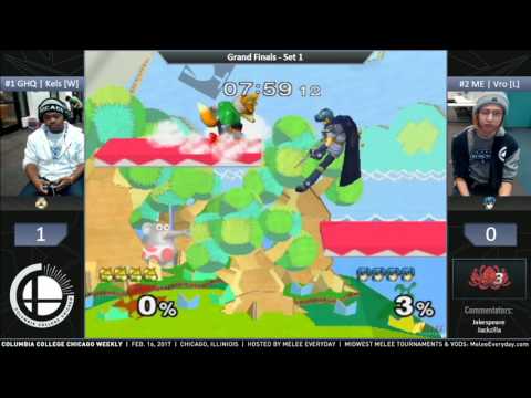 CCC Weekly [2/9/17] - GHQ | Kels (Sheik, Fox) vs. ME | Vro (Marth) - SSBM - Grand Finals
