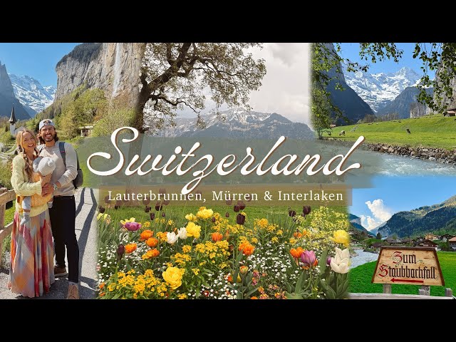 Travel vlog - SWITZERLAND VLOG | exploring Lauterbrunnen Valley, Mürren, & Interlaken!