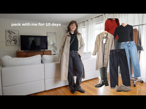 how I'm packing for 10 days in London and Paris (fall 2025)