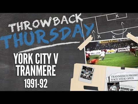 Throwback Thursday: York City v Tranmere 1991-92