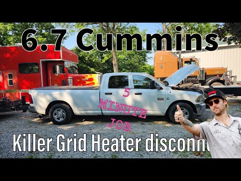 CUMMINS 6.7 Killer grid heater disconnect EASY