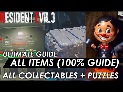 Resident Evil 3 - 100% All Collectible Locations Guide (Everything in the Game)