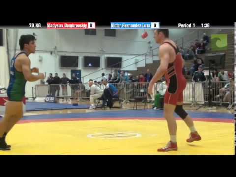 70 KG CR1 - Vladyslav Dombrovskiy (Army) vs. Victor Hernandez Luna (Mexico)