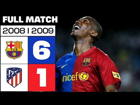 FC Barcelona - Atlético de Madrid 6-1 LALIGA 2008/2009 FULL MATCH