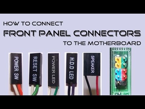 How to connect Front Panel Connectors to the Motherboard