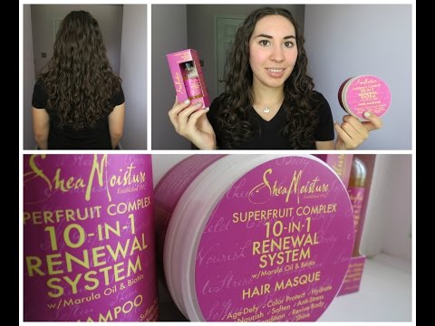 NEW SheaMoisture SUPERFRUIT COMPLEX Review! 2C/3A Hair