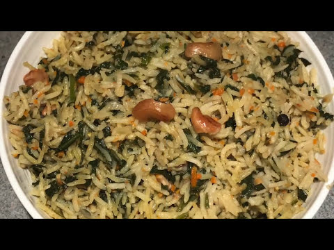 Palak Pulao | Spinach Rice | Palak Rice | How to make Palak Pulav | 5 mins Instant pot Indian Recipe Video