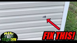 How to fix a hole in your vinyl siding