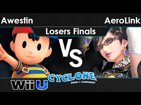 Cyclone 1 - Awestin (Ness) vs AeroLink (Bayonetta) Losers Finals - Smash 4