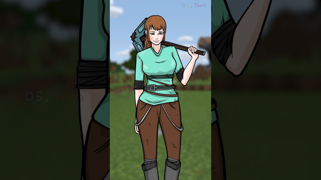 Minecraft Alex Transforms into Human – Animation