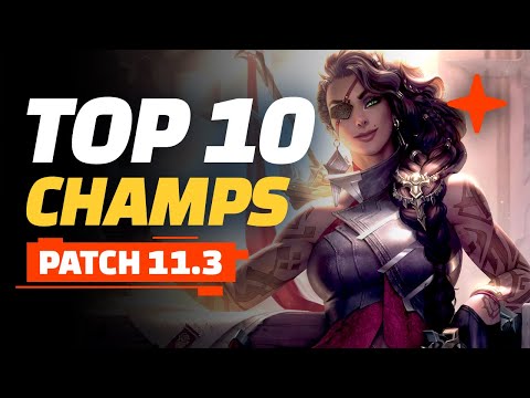 Top 10 Champions - Teamfight Tactics Patch 11.3
