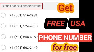 How to get a free us number/get free us number for Whatsapp verification 2023 and free phone number