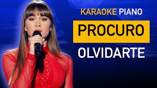 PROCURO OLVIDARTE - Aitana 🎹 Piano Karaoke + Partitura 👡 OT 2017