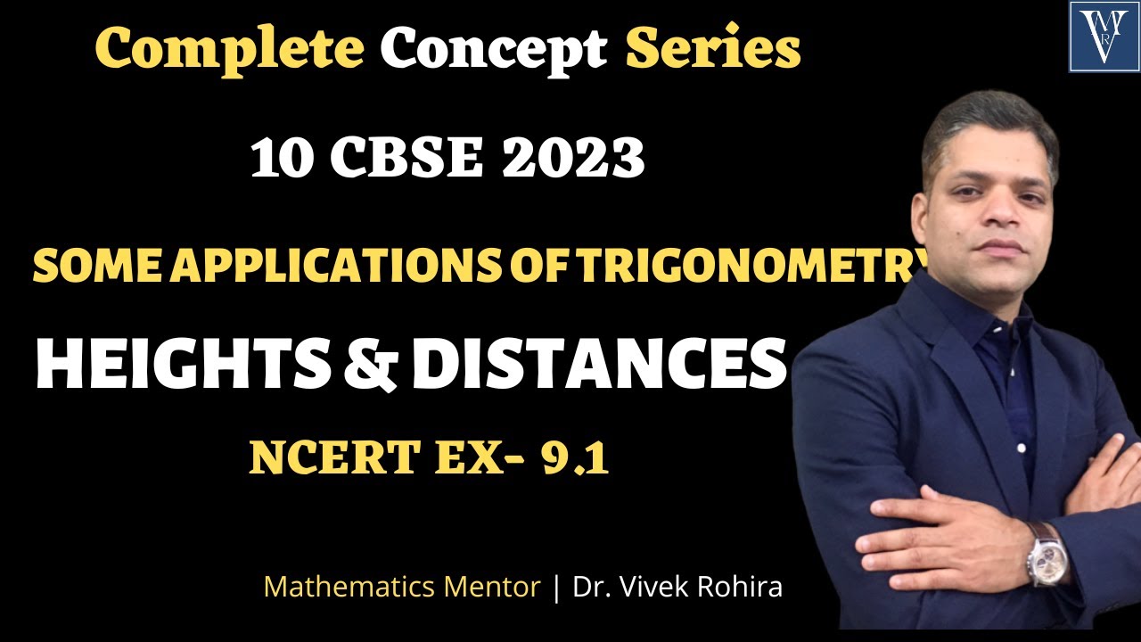 Some Applications Of Trigonometry  | Heights & Distances  | Ex-9.1 #trigonometry