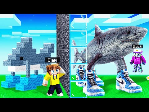 I Cheated With TRALALERO TRALALA in Minecraft Build Battle!