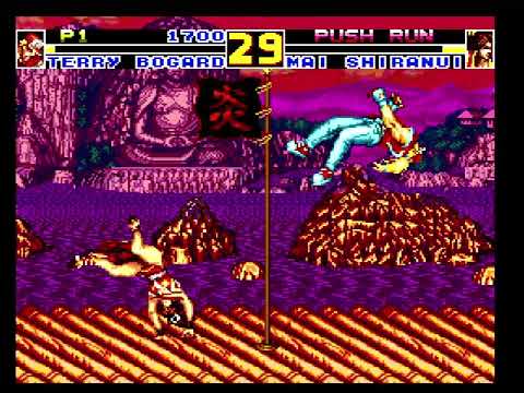 Another match in Fatal Fury Special - PC Engine Arcade Card CD