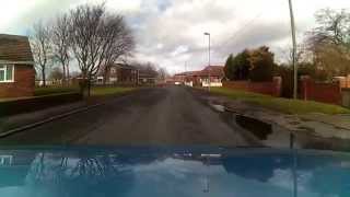 preview picture of video 'PONTEFRACT TO CASTLEFORD (AIREDALE) DASH CAMERA VIDEO'