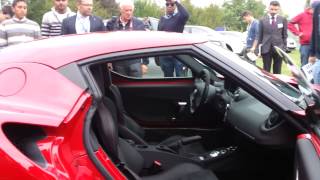 preview picture of video 'Avviamento Alfa Romeo 4C a Berman Autostyle 2013'