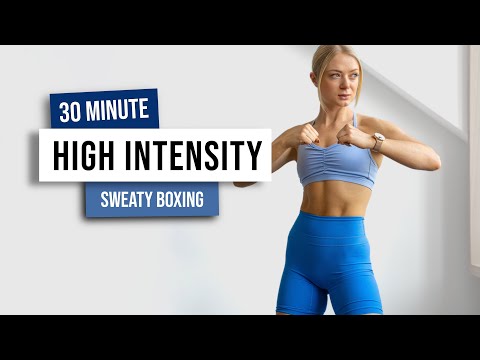 30 MIN HIGH INTENSITY BOXING BURN CARDIO Workout -  No Equipment, No Repeat HIIT Home Workout
