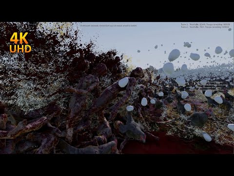 1 Million Chickens vs 1 Million Zombies - Ultimate Epic Battle Simulator 2 | UEBS 2