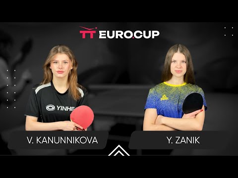 16:20 Vasylysa Kanunnikova - Yulianna Zanik 04.04.2024 TT Euro.Cup Women Ukraine Star. TABLE 3