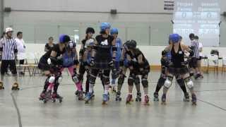 preview picture of video 'GTAR The Fresh The Furious 2013 G13 Smooth Operators vs Fergus Feims  Roller Derby'