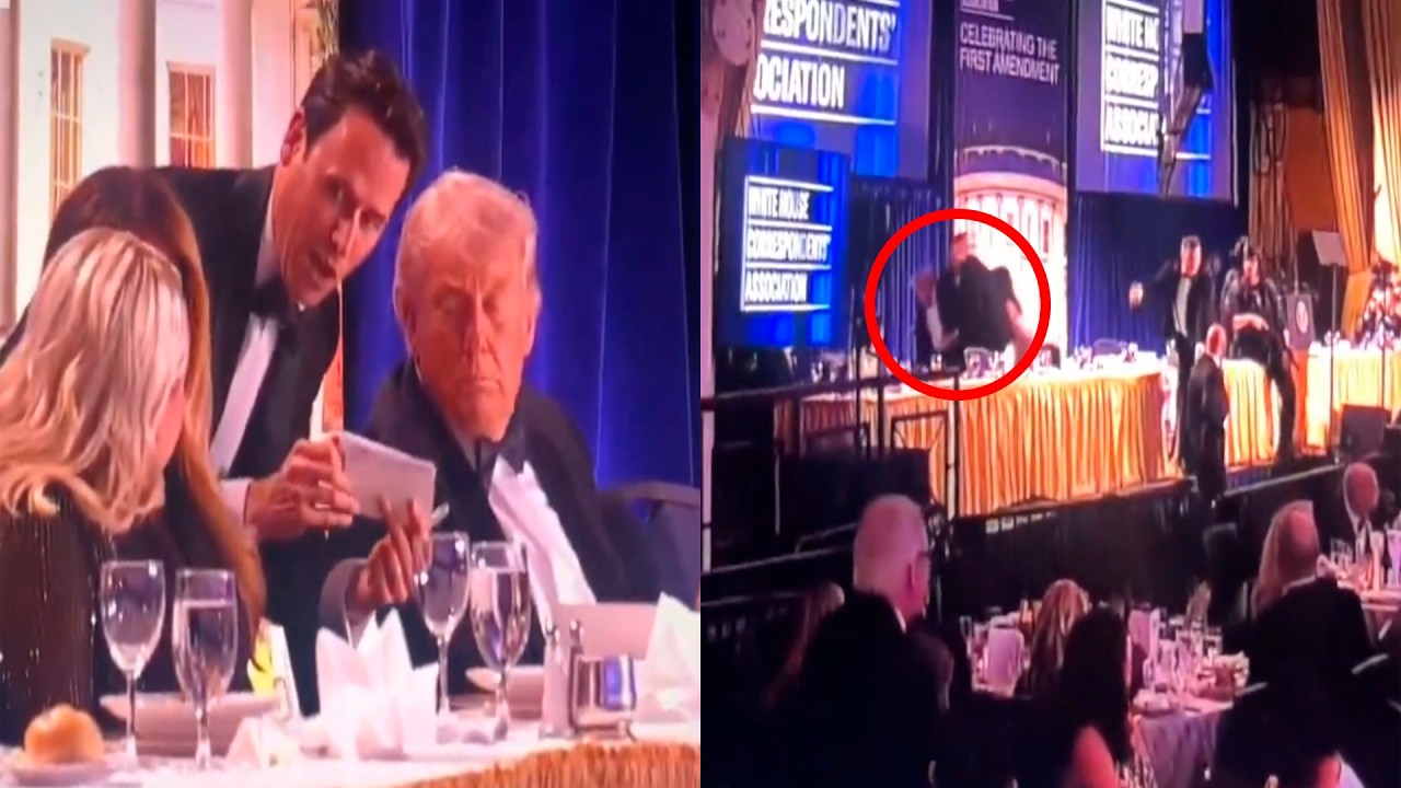 ASI FUE EL TIROTEO EN CENA DE CORRESPONSALES DE LA CASA BLANCA DONDE ESTABA EL PRESIDENTE TRUMP