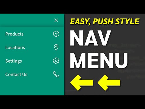 Creating a Left Side Floating Navigation Bar Web Design UX Tutorial