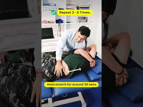 Low back pain due to stiff sacroiliac joint Try Pelvic drop home exercise for quick relief