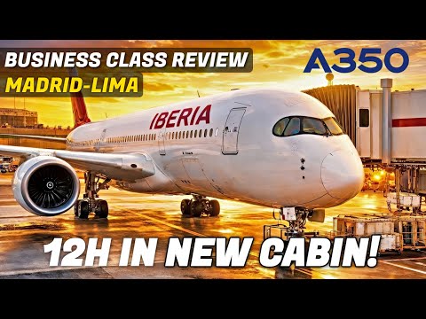 Iberia A350 Business Class Review | Madrid to Lima – New Cabin & Thunderstorm!