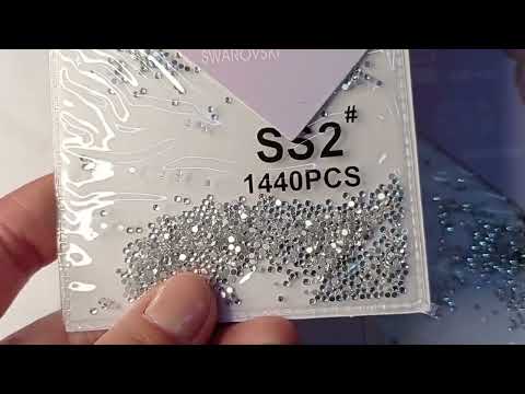 ENFEITE DECORATIVO STRASS FINGERTIP PRATA SS2 1440 PEÇAS