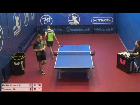 Настольный теннис матч 200820 5  17:00  Медведицков Георгий  Терсенов Назар
