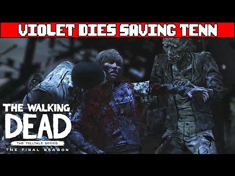 THE WALKING DEAD SEASON 4 EPISODE 4 Violet Dies Saving Tenn