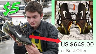 I found $600 soccer cleats for $5... MY BEST DEAL EVER | Football boot hunting