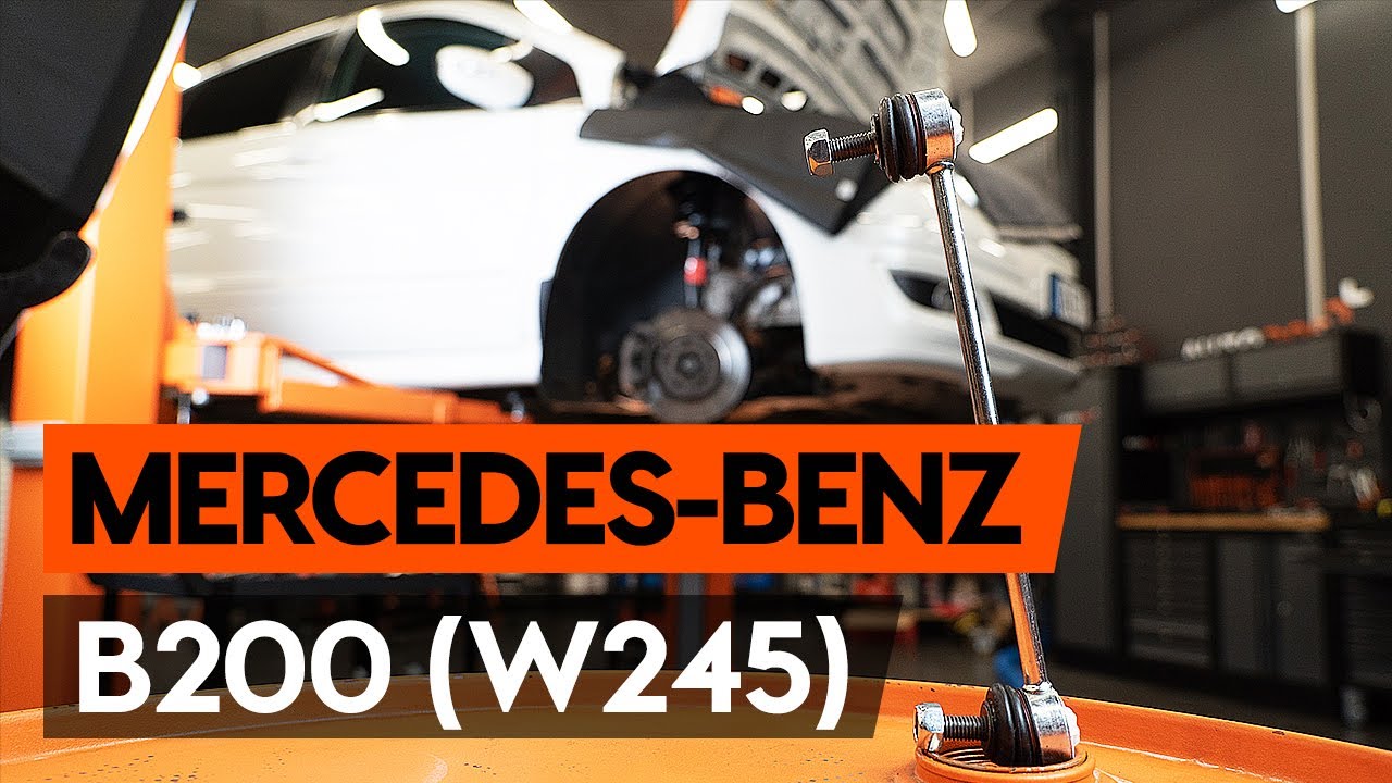 Πώς να αλλάξετε μπαρακι ζαμφορ εμπρός σε Mercedes W245 - Οδηγίες αντικατάστασης