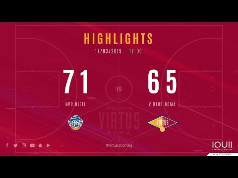 Npc Rieti vs Virtus Roma 71-65: gli highlights della gara