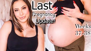 LAST PREGNANCY UPDATE! WEEKS 37-38! THIRD PREGNANCY| THIRD TRIMESTER| CHANELLE ANGELINA