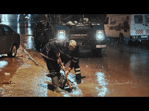 أعمال لجنة الطوارئ في مواجهة المنخفض الجوي - بلدية غزة