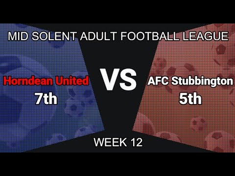 Horndean United vs AFC Stubbington  - Week 12