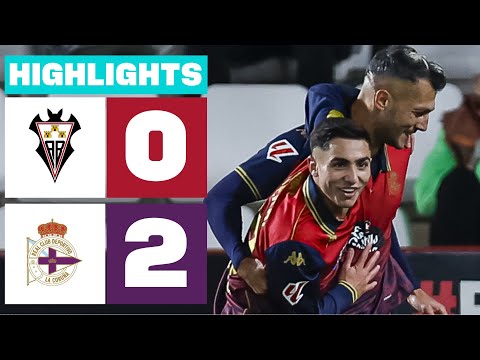 ALBACETE BP 0 - 2 RC DEPORTIVO | RESUMEN LALIGA HYPERMOTION