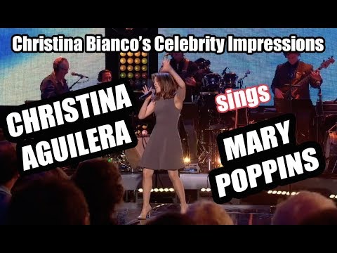 Christina Aguilera sings Spoonful Of Sugar | Christina Bianco impression on The Imitation Game