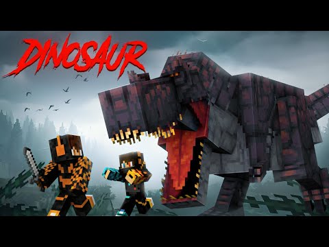We Survived Dinosaurs Apocalypse In Minecraft ft. @MineFlux