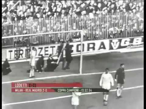 ECC 1963-64. Quarter-finals. AC Milan - Real Madrid. Highlights.