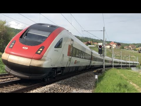 [FR/DE] Trafic ferroviaire/Bahnverkehr Auvernier + Löwenberg SBB CFF FFS -Transports Publics Suisses