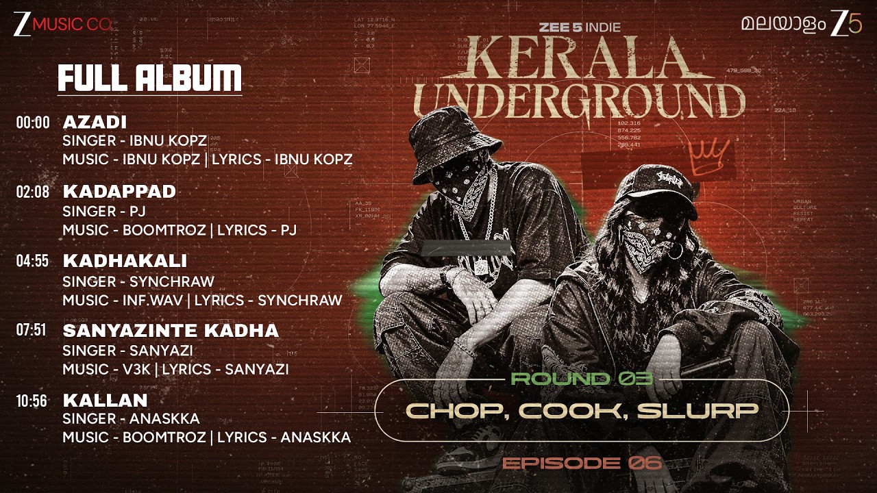 Kerala Uderground (Chop, Cook, Slurp EP06)- Full Album| Dabzee, The Imbachi, Parimal Shais,MC Couper