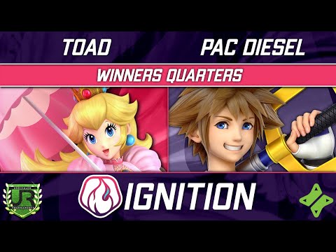 Ignition 261 WINNERS QUARTERS - Toad (Peach) vs PAC DIESEL (Sora, Mii Swordfighter)